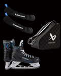 Bauer X-LP 2.0 Ice Skate Package Youth - Complete Bundle with Bag & Guards