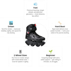 Flying Eagle X1 Shrike Lite Black Skates